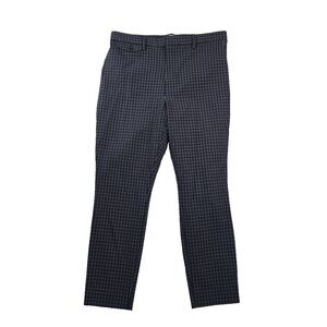 Gap High Rise Signature Skinny Ankle Pants Women's Size 14 Plaid Black blue tan